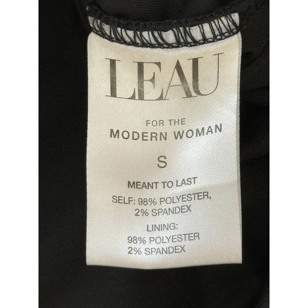 Leau Caro Corset Mini Dress Size Small‎ Black Strapless Ruched Bodycon Mesh